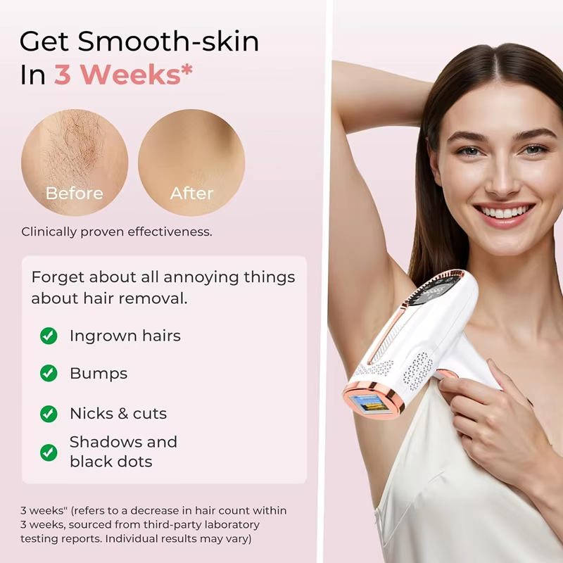 4'ü 1 arada Lazer Epilatör Fotoepilatör Epilasyon Cihazı Buz Lazer