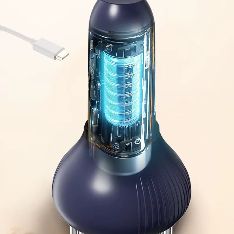 Isıtma ve Titreşim Moduna Sahip USB Şarjlı Meridyen Masaj Fırçası